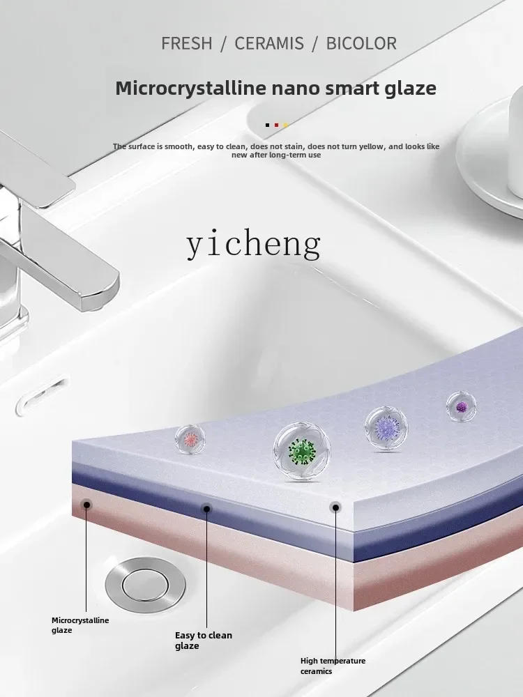 BB  integrated wash basin single  bathroom cabinet  universal toilet washbasin integrated countertop wash basin
