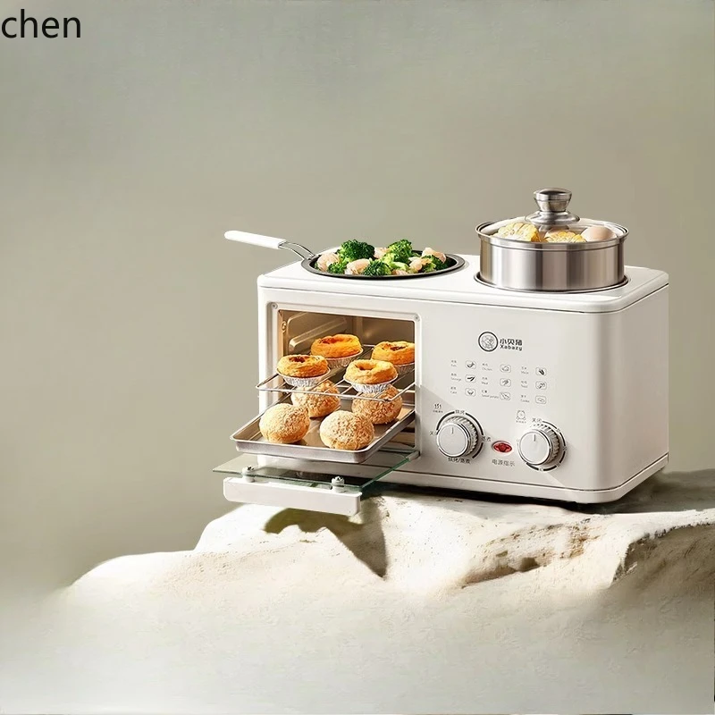 ZML Breakfast Maker Household Multifunctional Fried Steak Toast Bread Fried Cooking Pot Small Oven