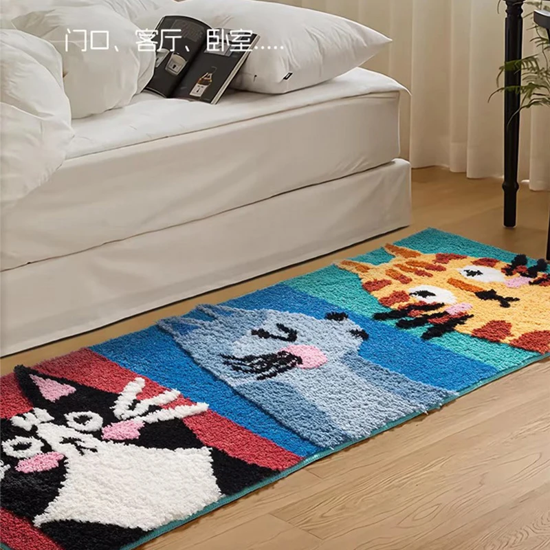 Children Cartoon Long Floor Mat Water Absorption Bathroom Kitchen Carpet Non-slip Sofa Area Rug for Living Room Kid Bedroom Mat