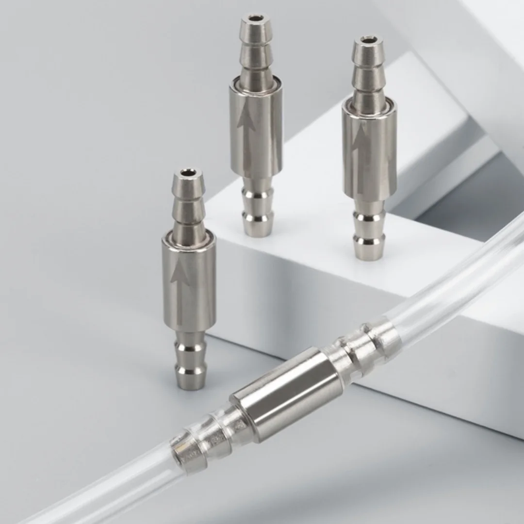Dioxid-Zylinder für CO2-System-Diffusor, Edelstahl-Rückschlagventil für CO2-Ausrüstung, Rückschlagschutzventil für Wasser, 4mm Aquarium-Wasserventil – Detail 6