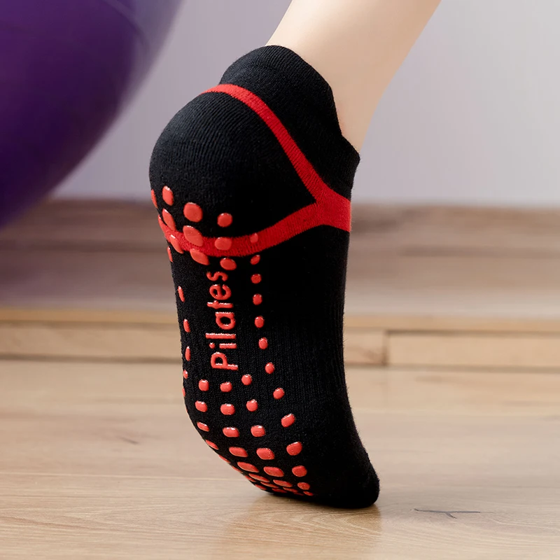 Chaussettes de Pilates professionnelles pour femmes, anti-alde, pour yoga, fitness, danse, ballet, en coton, pour salle de sport, 2021