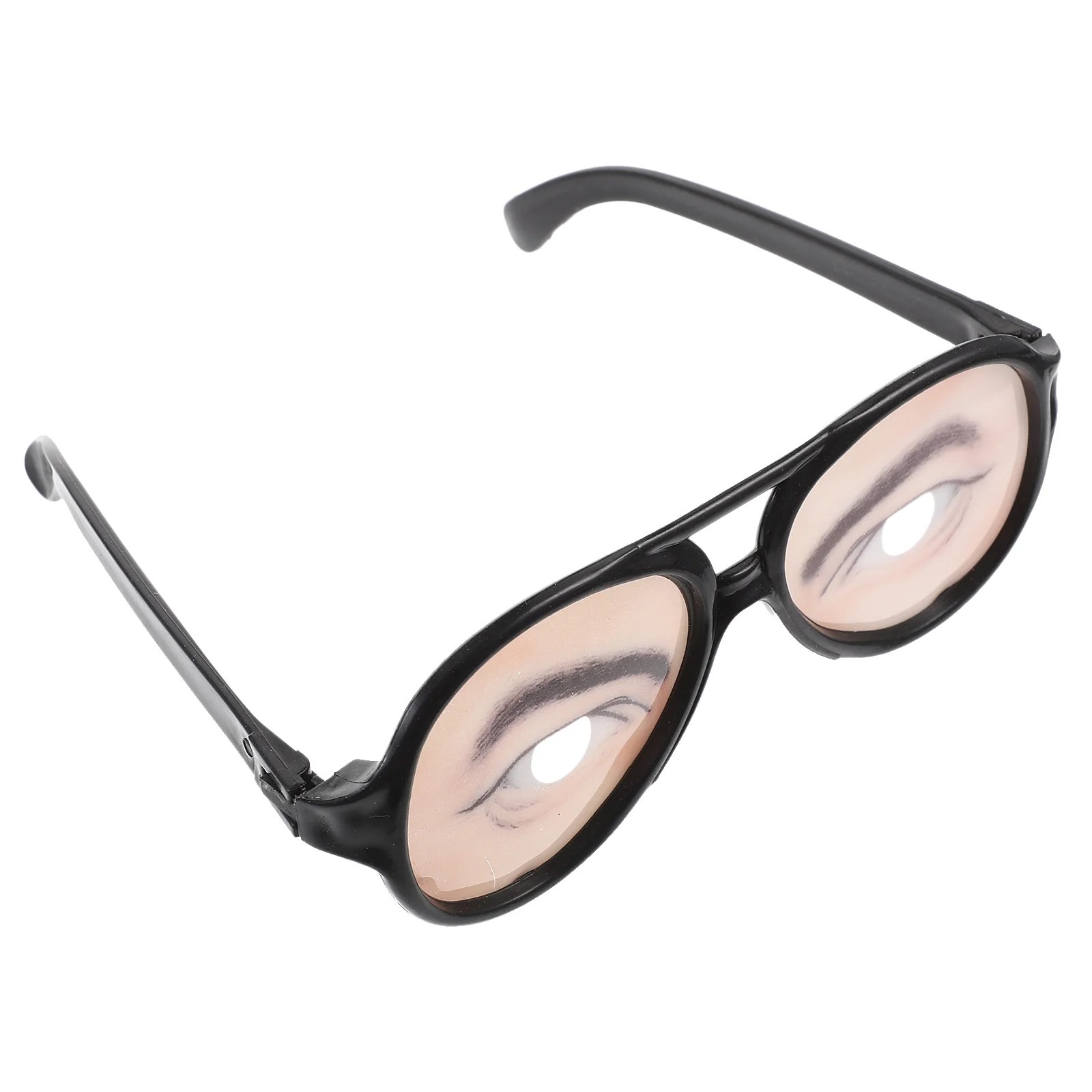 Joke Glasses with Eyes Man Toy Silly Red Sunglasses Funny Eyeglasses for Halloween Prank Animal