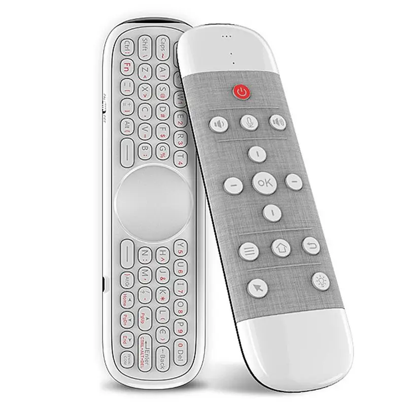 ABQU Q40 Voice Remote Control, 2.4G Wireless Keyboard Air Mouse, IR Learning Gyro Backlit for Smart TV Box