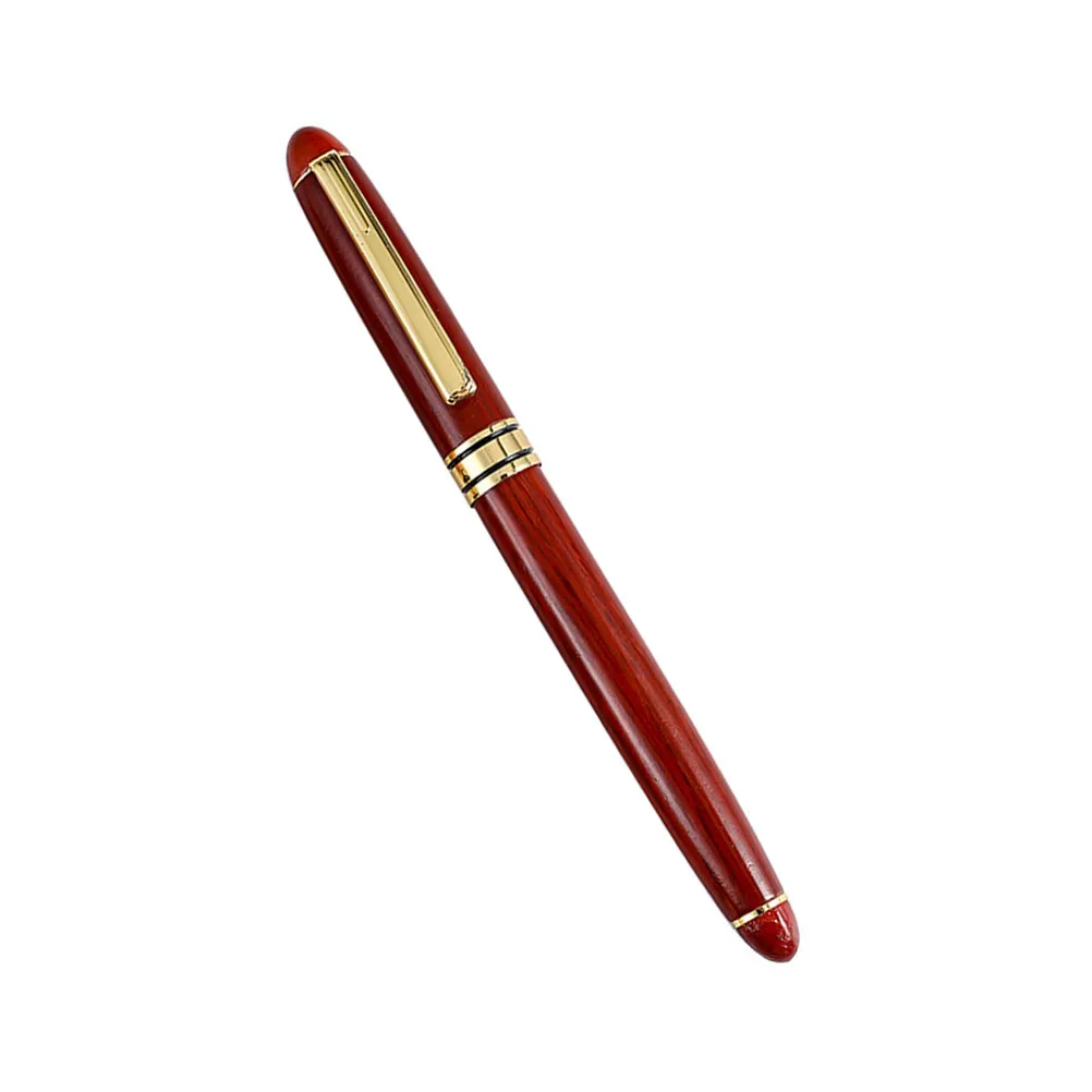 

Retro Fountain Pen Wooden Handle Stainless Steel Nib Smooth Writing Calligraphy Fountain Pen for Students