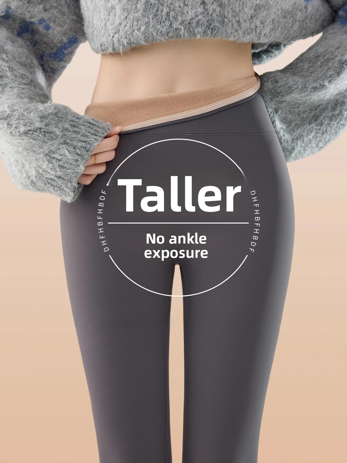 ハイウエストヨガパンツ レディース ロング 薄手 アークスキン フェイス裏地付き サーマル スリミング ベースレイヤーパンツ カジュアル ハイウエスト