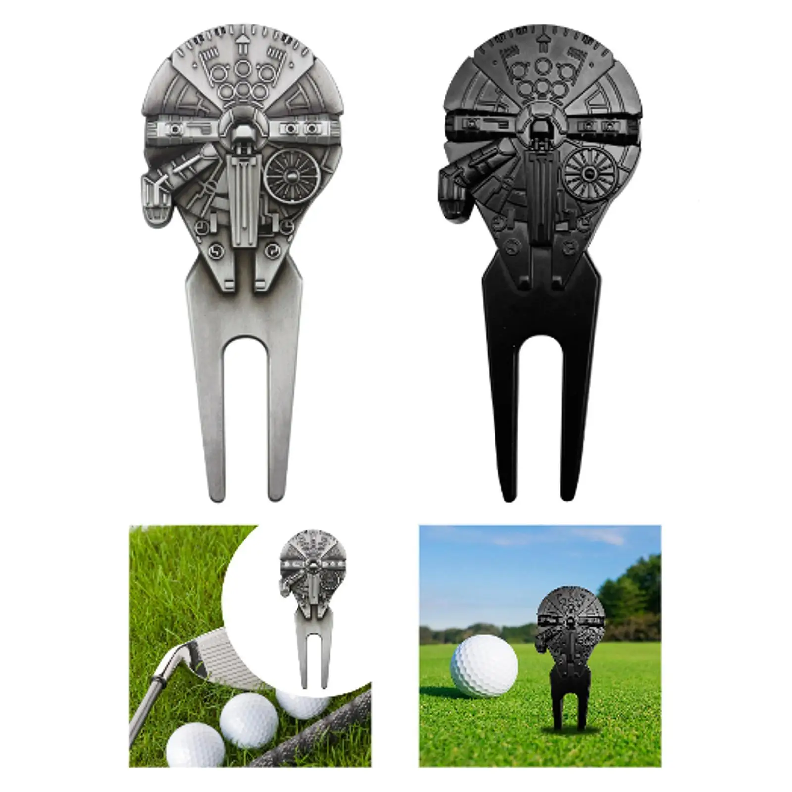 

Golf Divot Repair Tool Portable Outdoor Women Men Golfing Compact Accessory