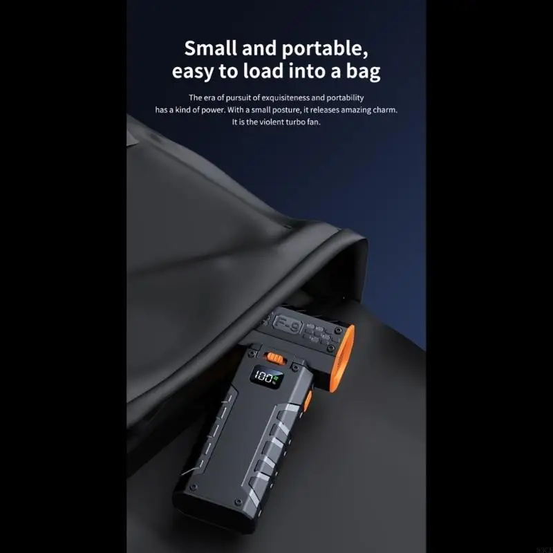 Cordless Fan Light Weight Dust Blower Handheld Engine Fan Air Duster 130000RPM 83CE