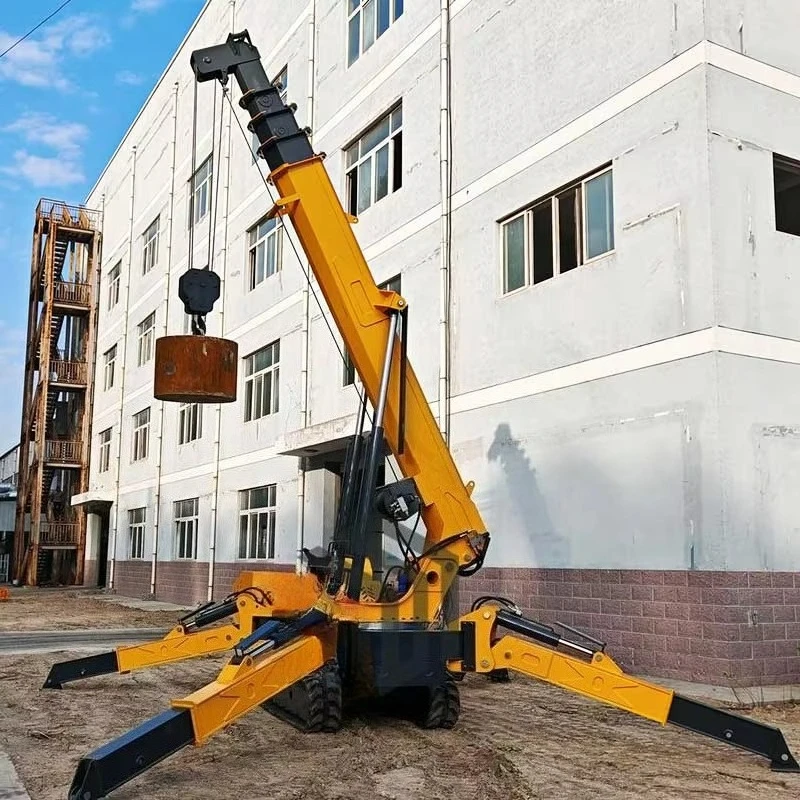 Wholesale Prices Telescopic Boom Hydraulic Remote Control Spider Crane Construction Tools Crawler Spider Crane