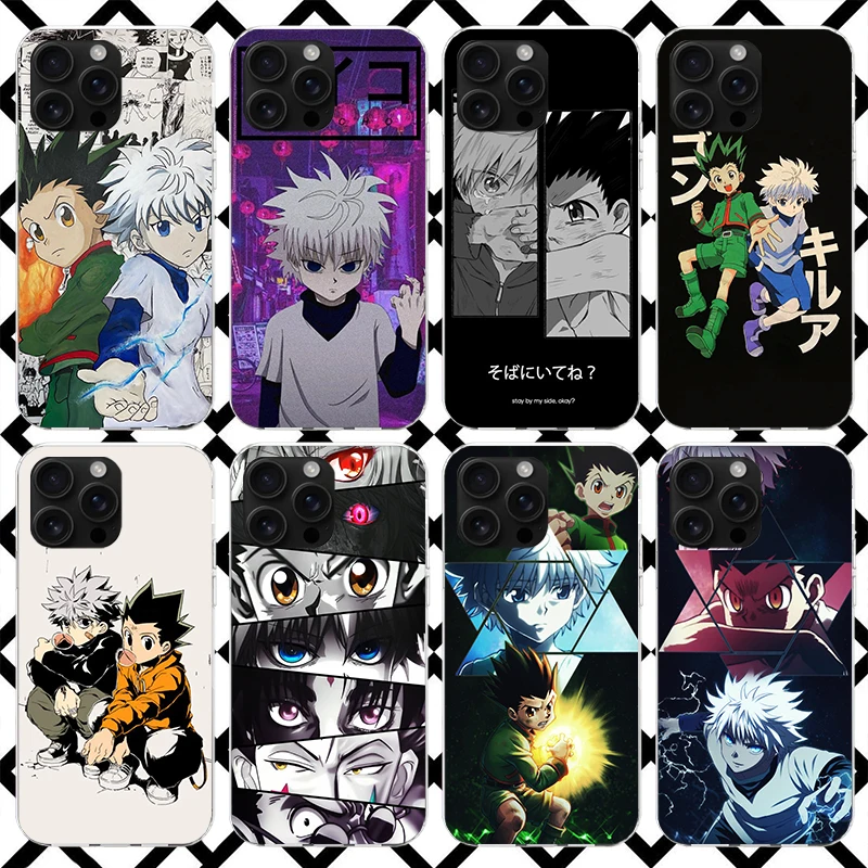 Hunter X HXH Anime Phone Case for iPhone 17 Air 16 16E 15 14 Plus 13 Mini 12 11 Pro Max 7 8 + SE 2020 Soft Cover Fundas 17 Air 1