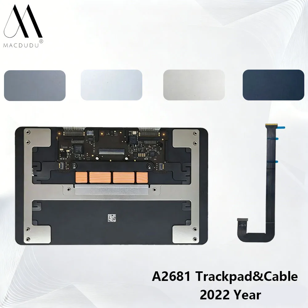 

Original Trackpad with Cable For Macbook Air 13.6" M2 A2681 Touchpad Grey Silver Midnight Starlight 2022 Year