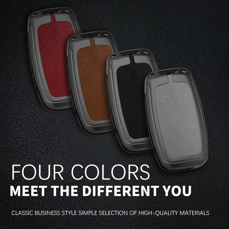 غطاء غطاء مفتاح السيارة من جلد الزنك ، ملحقات سلسلة المفاتيح ، كيا ريو ، سول ، سبورتاج ، سيد ، سورينتو ، سيراتو ، K2 ، K3 ، K4 ، K5