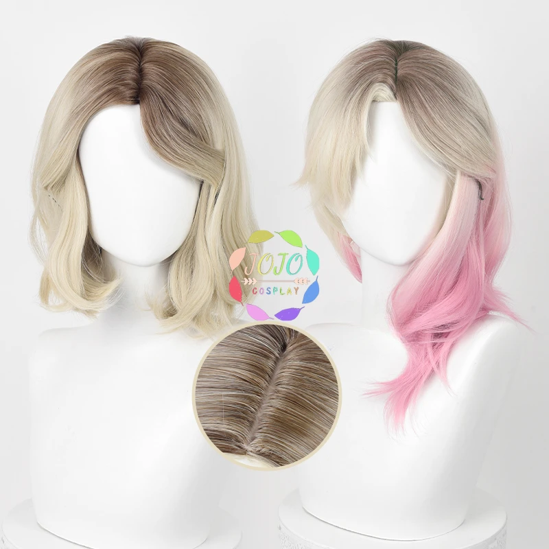 

Gwen Stacy Cosplay Wig Gwendolyn Maxine Wig Black Blond Pink Ombre Heat Resistant Synthetic Hair Halloween Role Play Wigs