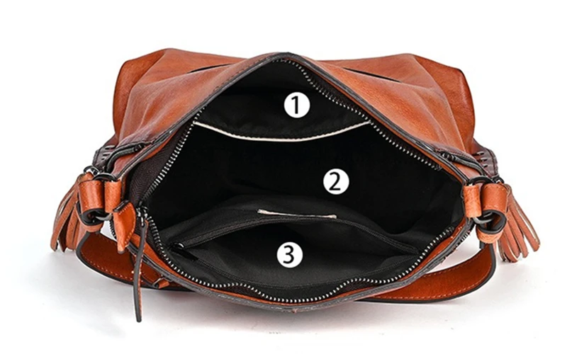 Nesitu High Quality Vintage Brown Coffee Black Genuine Leather Women Shoulder Messenger Bag Cowhide for Ipad Phone Purse M703