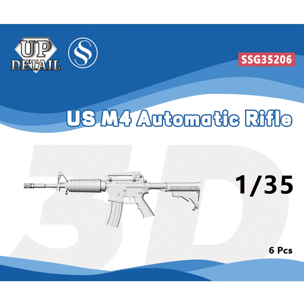 SSMODEL SSG35206 1/35 US M4 Automatic Rifle 6pcs