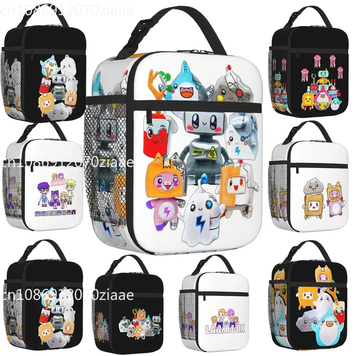 Rocky Lankybox Lanky Box Insulated Lunch Bags Thermal Bag Cooler Lunch Box Picnic Food Tote Bags for Woman Children Travel