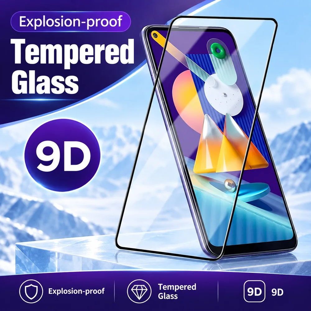 2PCS Screen Protector For Samsung Galaxy A37 A50 A52 A52s 5G A53 5G A54 Tempered Glass For Samsung Galaxy A55 A56 A57 A07 4G A15