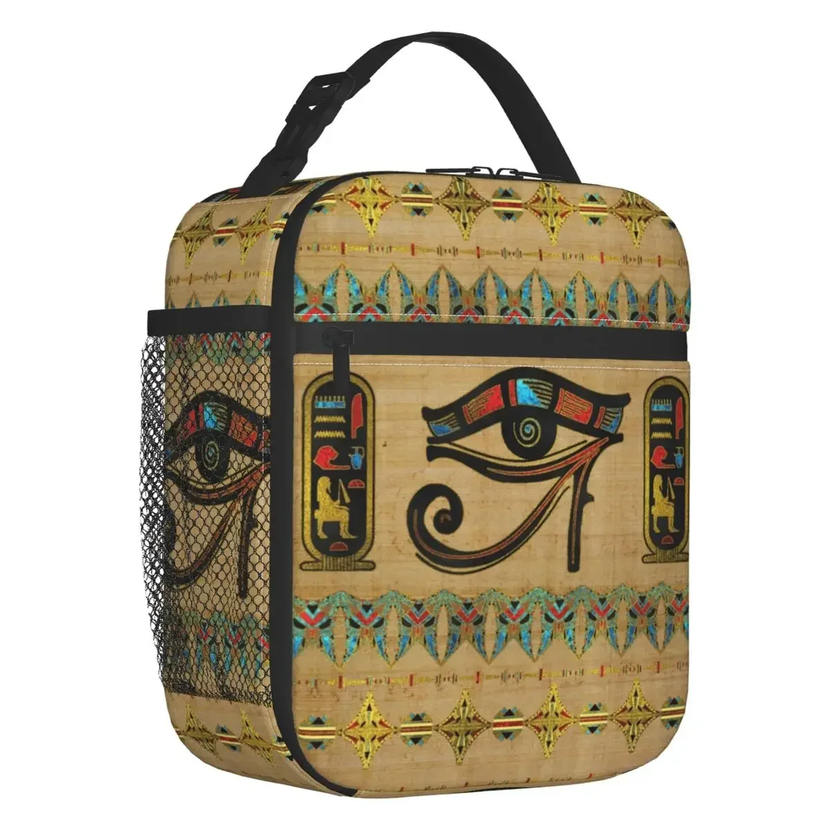 

Egyptian Eye Of Horus Thermal Insulated Lunch Bag Women Ancient Egypt Resuable Lunch Container for School Storage Food Box
