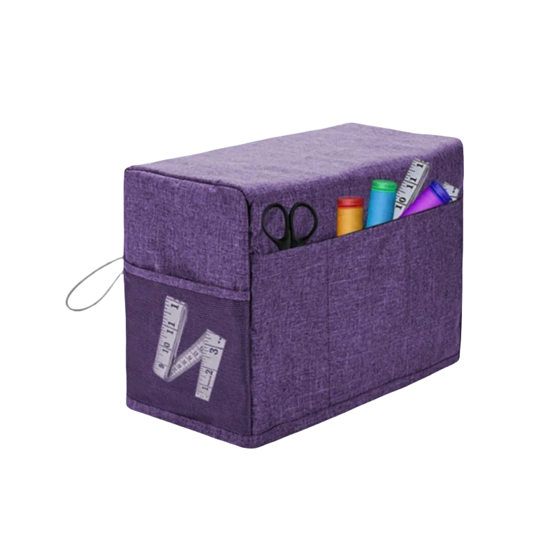 غطاء ماكينة الخياطة العالمي مع جيب تخزين ومقابض جانبية غطاء غبار واقٍ لمعظم ماكينات الخياطة القياسية #3