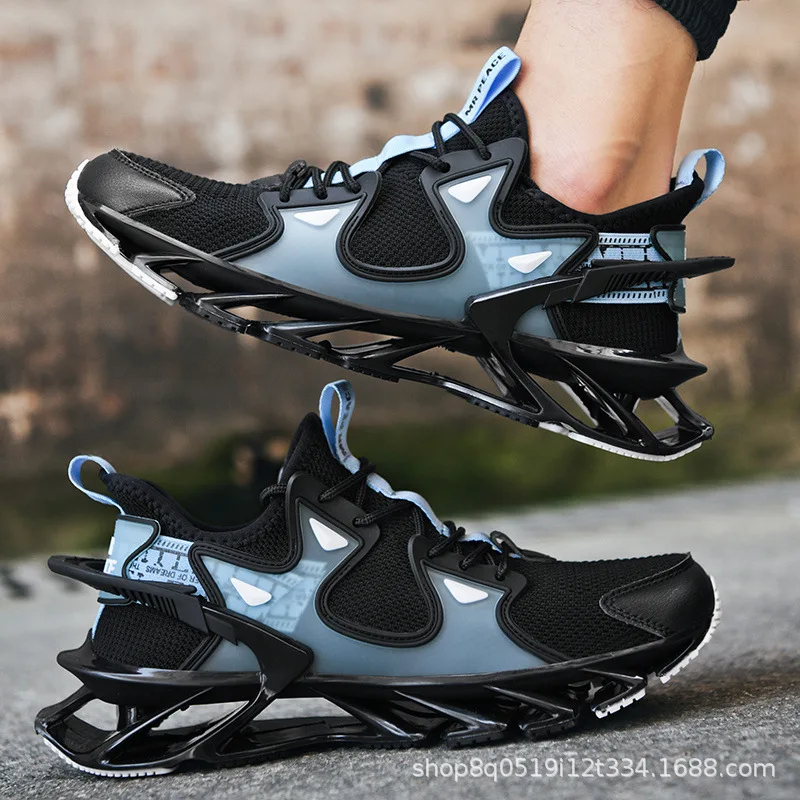 Men's casual shoes, new extra-large size blade shoes, high-top sports shoes for men, outdoor
