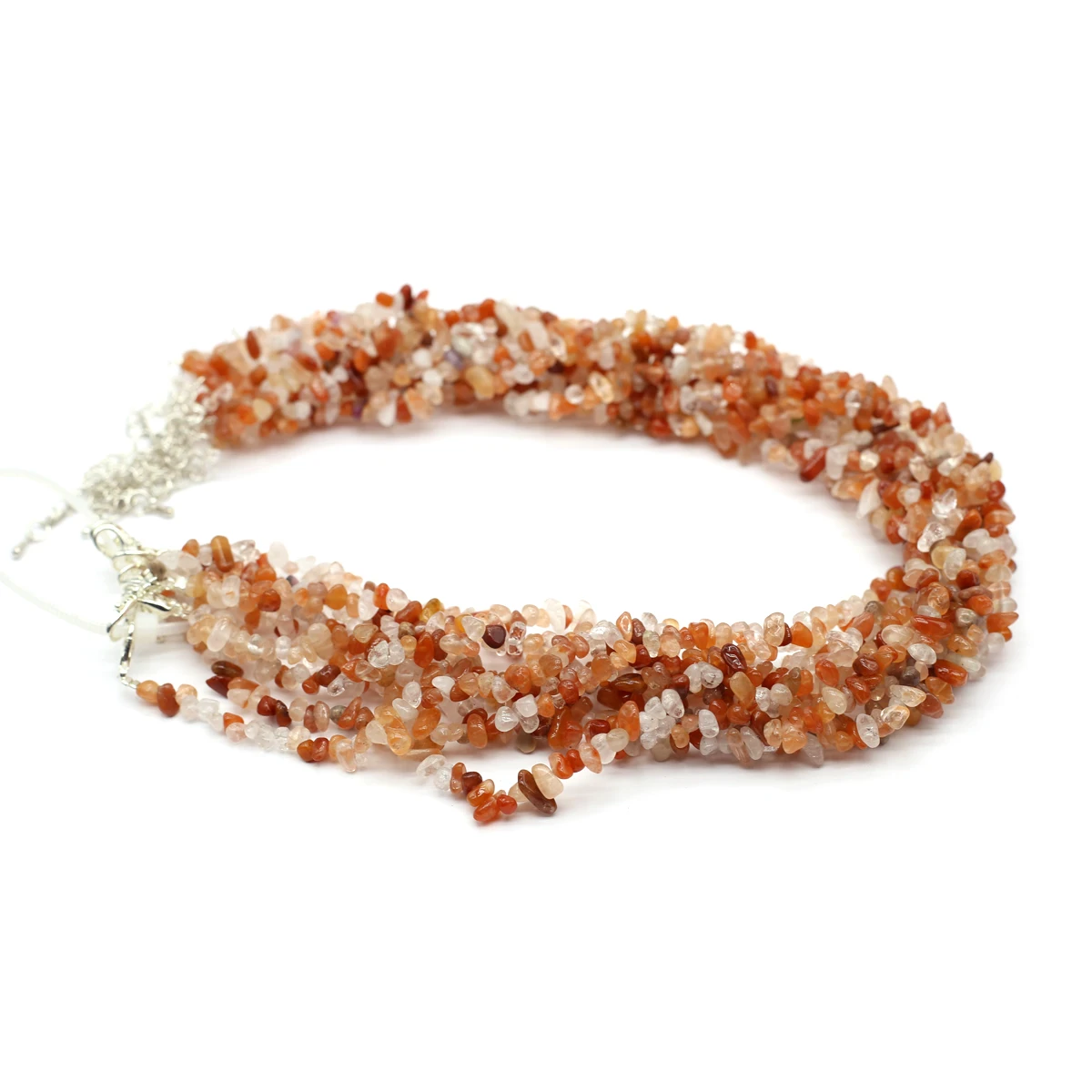 Pulseiras de pedras trituradas naturais para homens e mulheres, joias lápis-lazúli, acessórios encantadores, presentes diários, 1 corda, 4-6mm