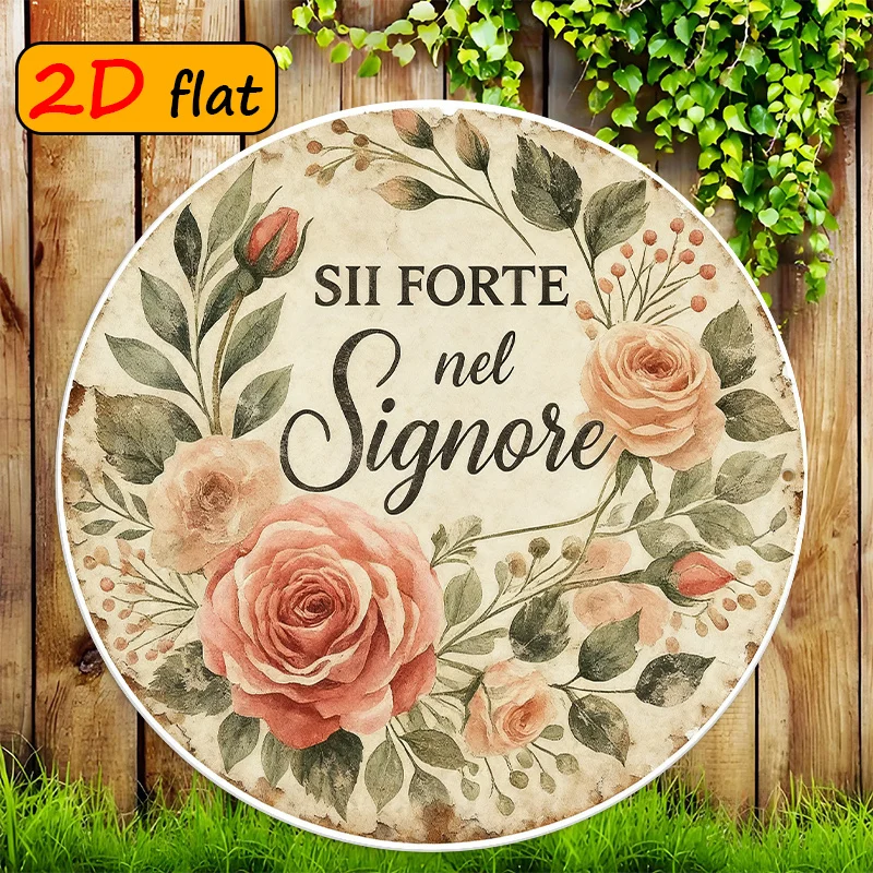 2D Flat, Italian Phrase Wall Sign 