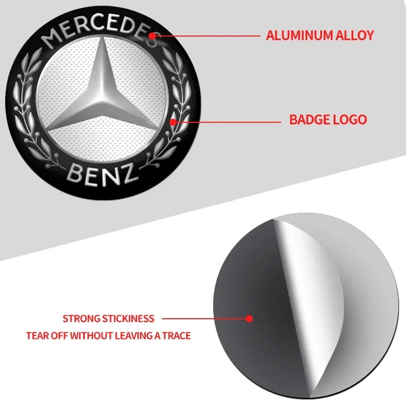 4 stücke Auto Abzeichen Rad Mitte Abdeckung Aufkleber Hub Caps Aufkleber Für Mercedes Benz B/C/E/S Klasse A Klasse C200L GLC GLK CLA Zubehör