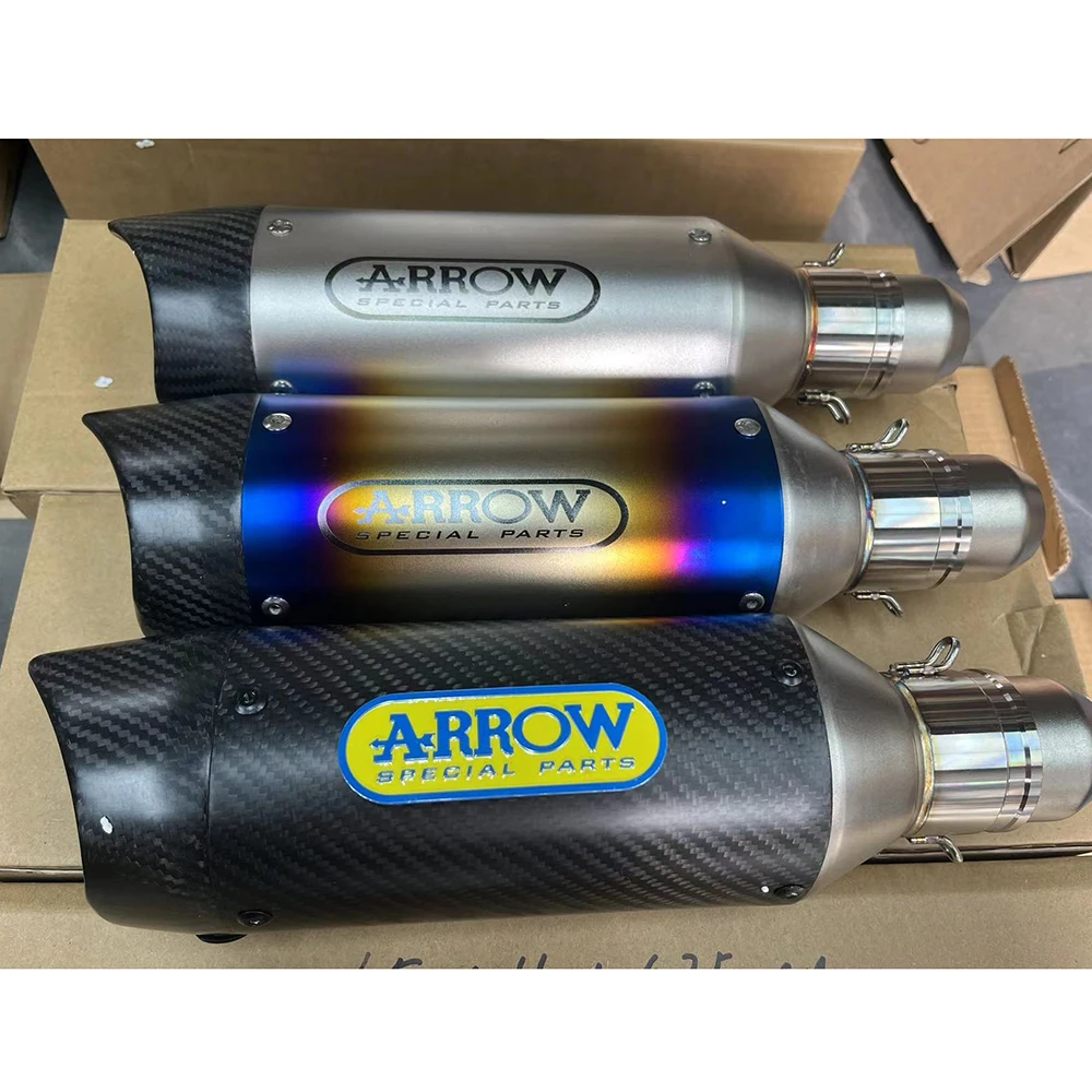 العالمي 51 مللي متر دراجة نارية السهم العادم الأنابيب ألياف الكربون العادم الهروب الخمار DB القاتل ل K8 R6 R3 Z900 GSX750R #1