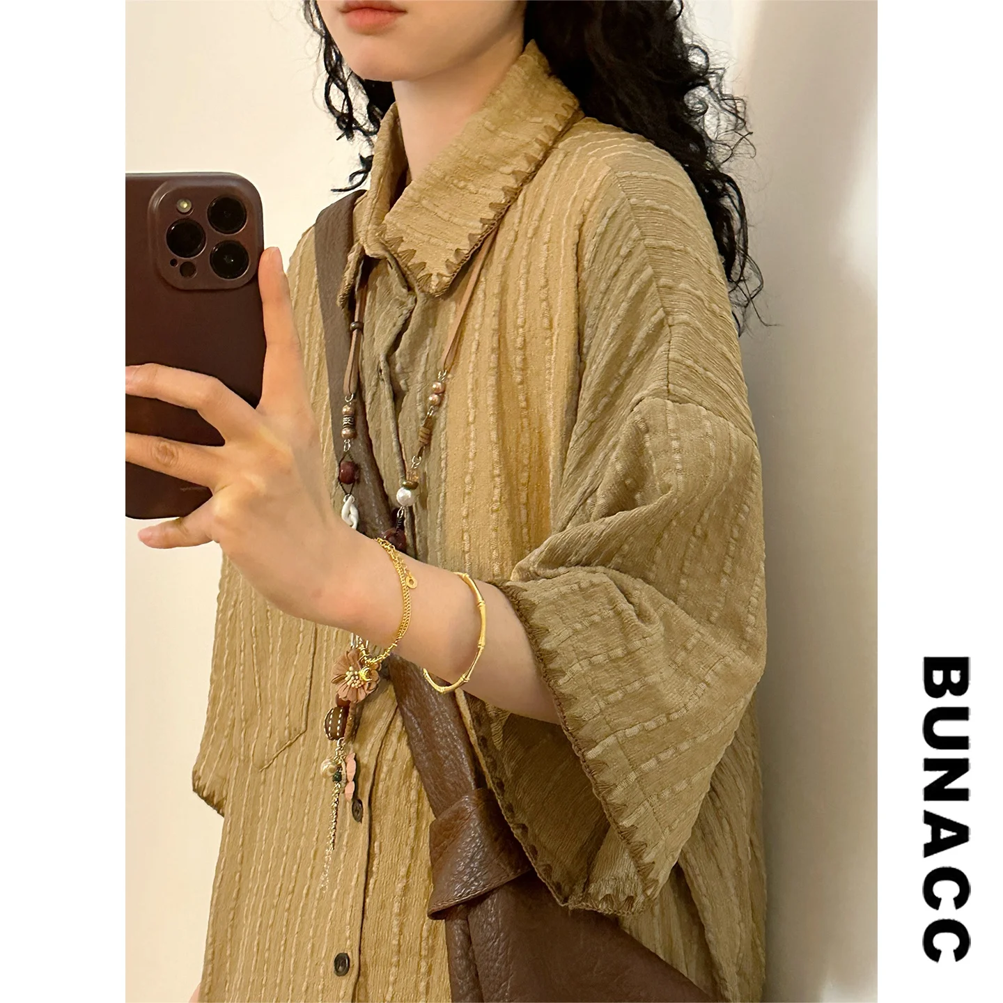 

Ретро-американская летняя рубашка с коротким рукавом, текстурированная, с кружевным воротником, повседневная, свободного кроя, унисекс, для мужчин и женщин