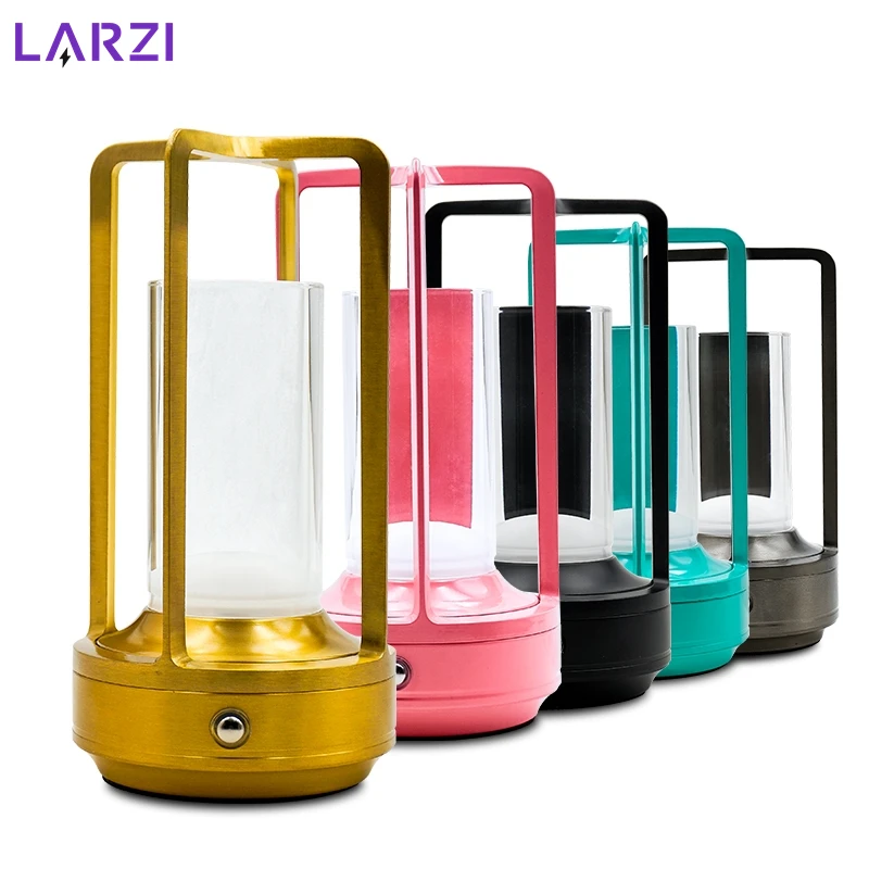 1-3pcs Wireless Table Lamp LED Touch Sensor Desktop Night Light Rechargeable Reading Lamp for Restaurant Bar Bedroom Decor Light