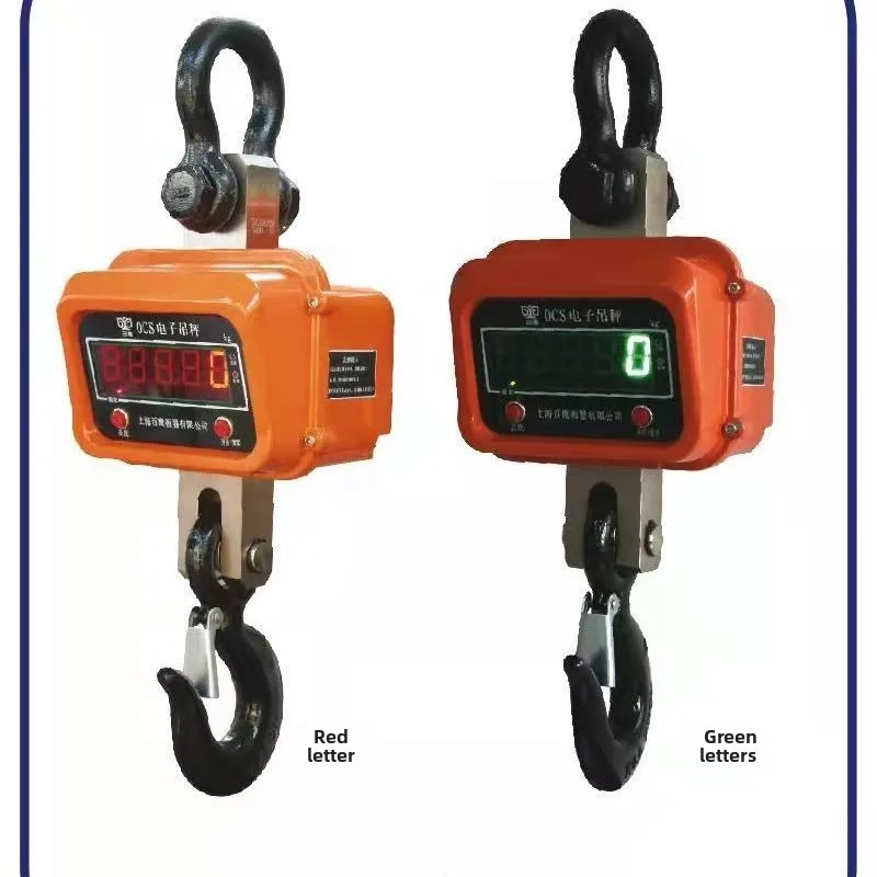 Electronic Lifting Scale, Driving Scale 3 5 10 15 Tons Hook Scale, Lifting Scale