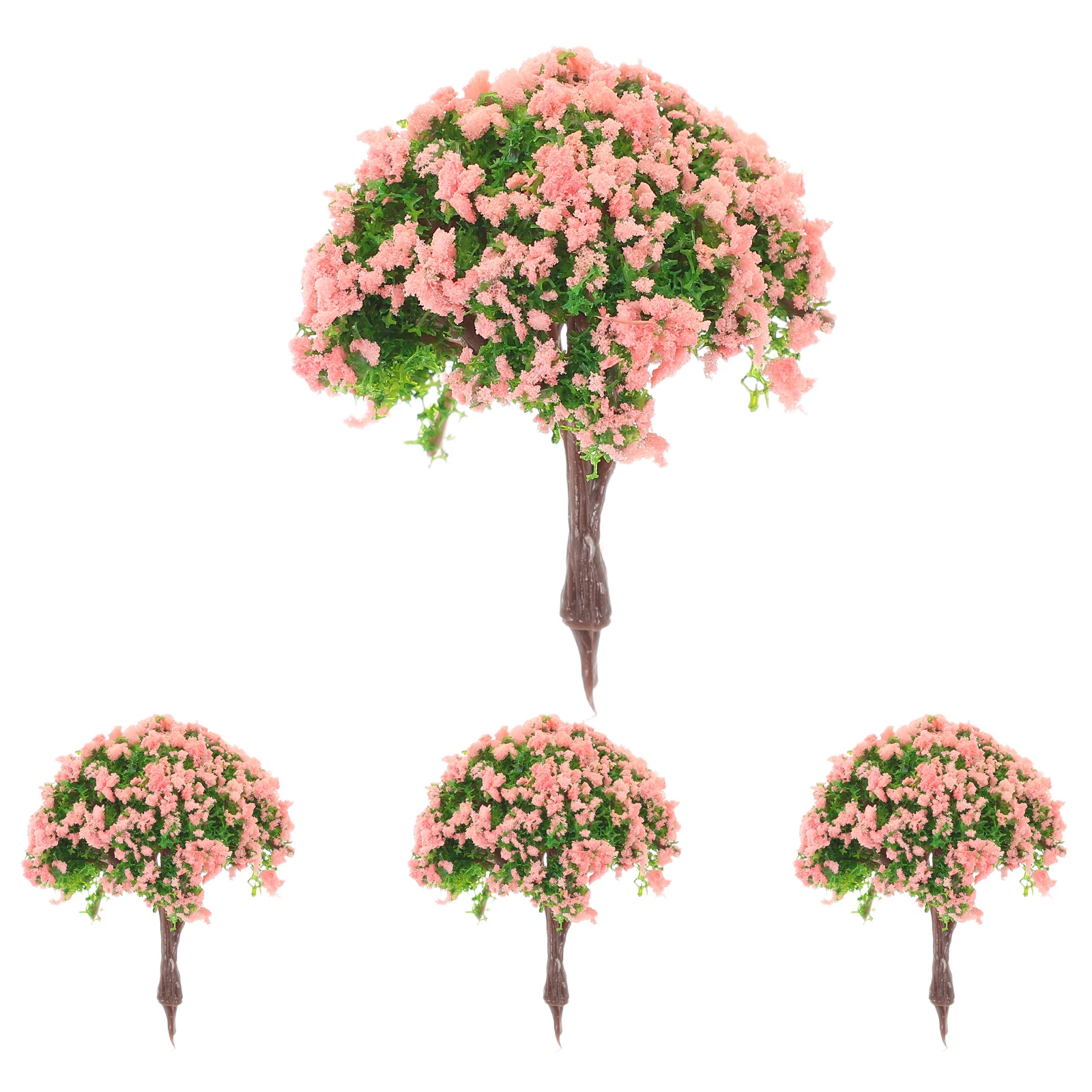 

4Pcs Miniature Artificial Bonsai Trees High Simulation Micro-Landscape Decor for Desktop Office Home Tiny Fake Plants Indoor