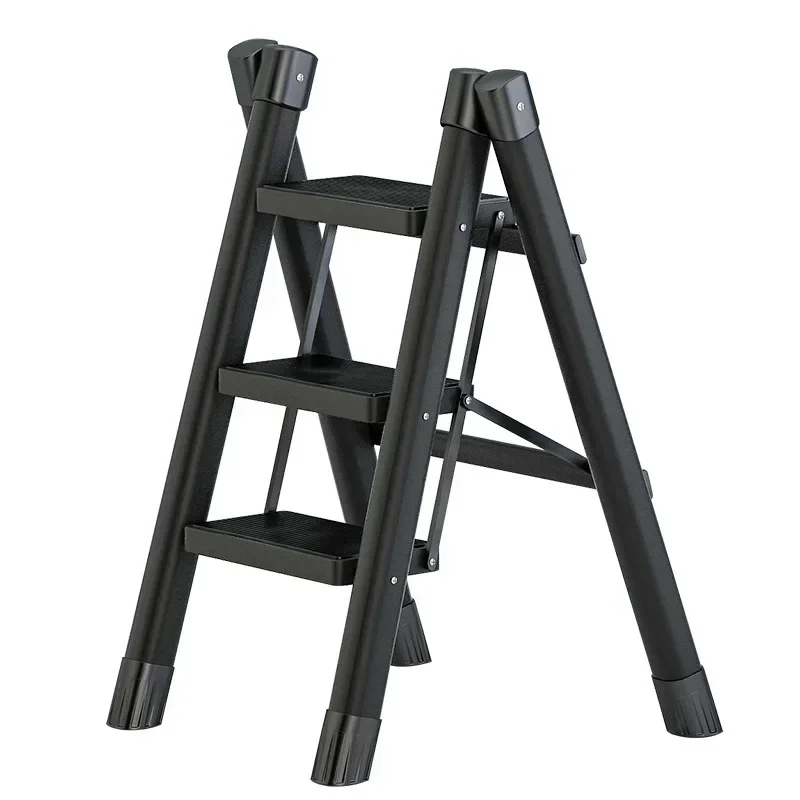 

Household Step Ladder-Folding Thickened Herringbone Multi-Function Portable Climbing Ladder with Storage Rack