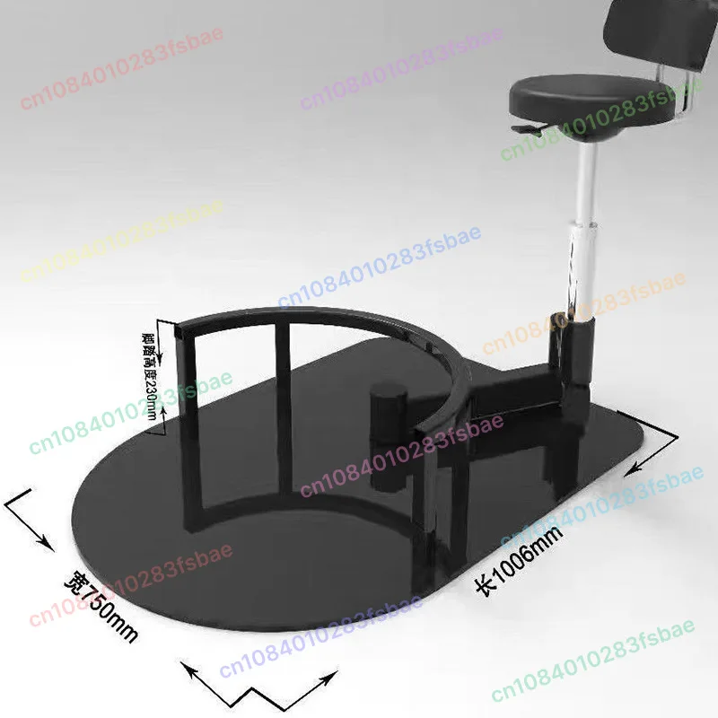 Rotating Integrated Barber Work Stool, 360 Degree Swivel Salon Chair for Hairdressing Barbershop