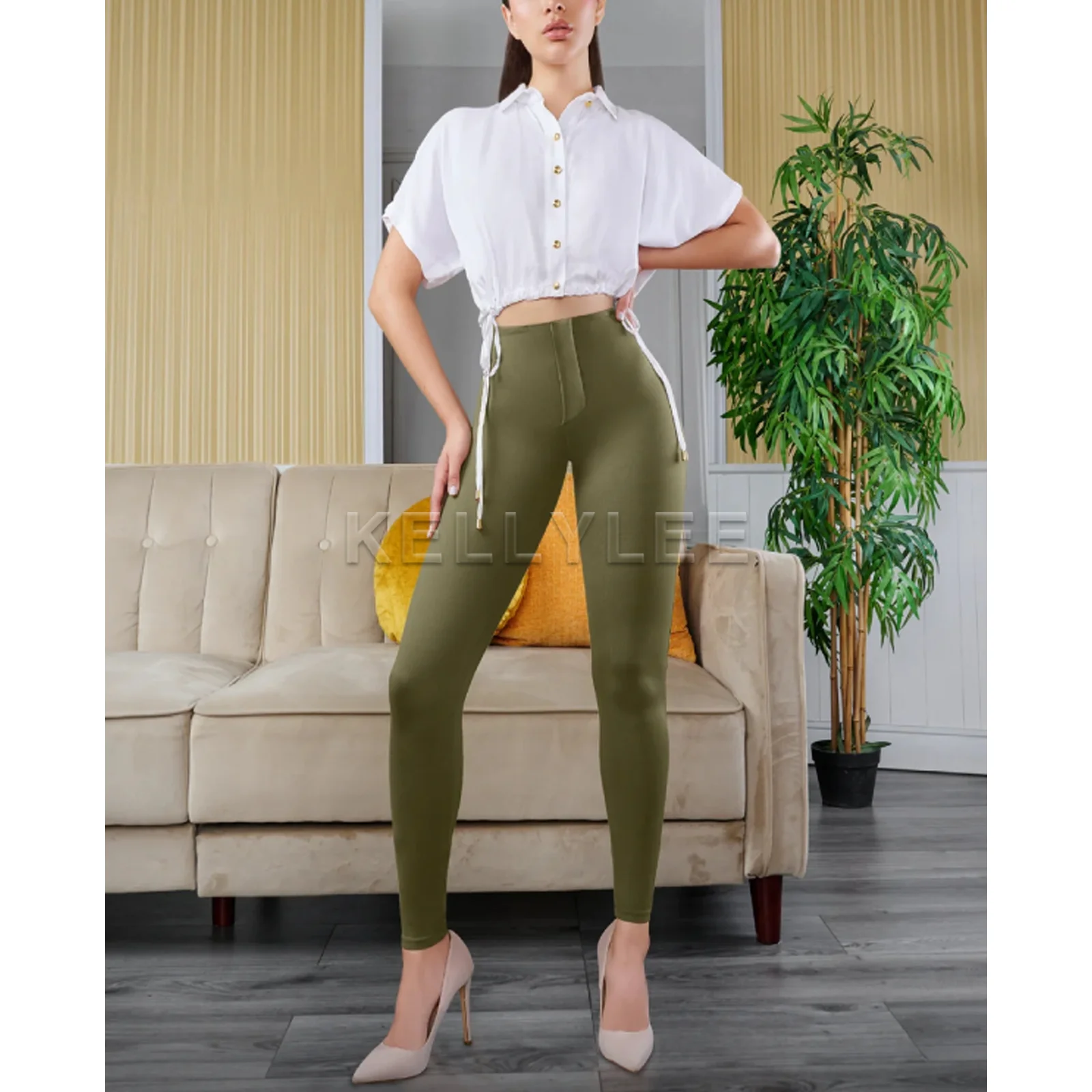 جينز ضيق عالي الخصر للنساء ، ليغنغز رفع التخسيس ، سروال مستقيم بطول كامل ، ملابس خروج الشارع ، ورك مثالي ، Y2K