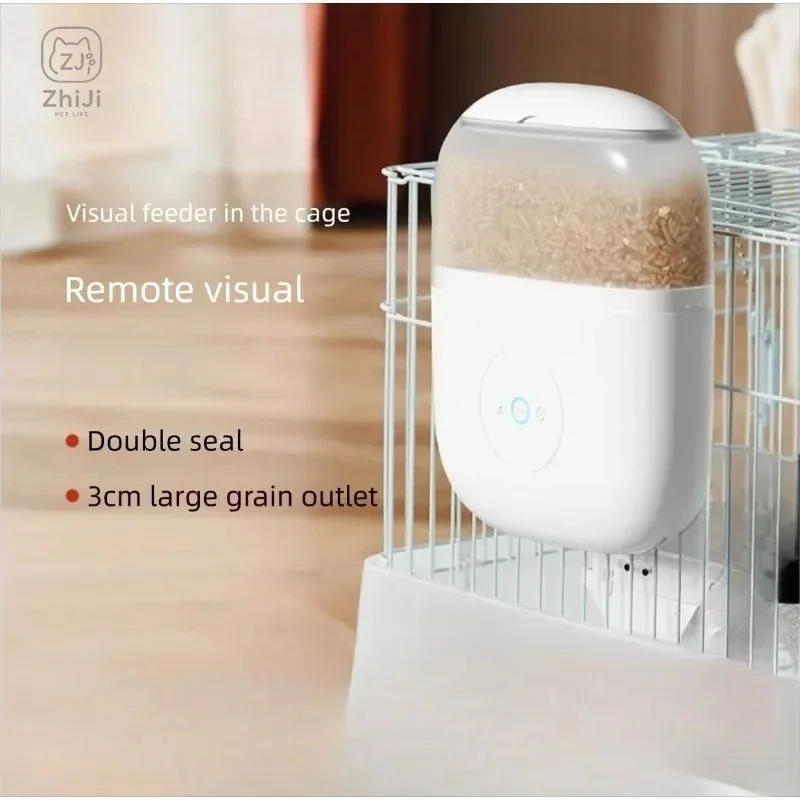 Cage Mounted Intelligent Timing Rabbit Feeder 200W Ultra-clear Camera APP Remote Monitoring Camera Pets Feeder Pet Products