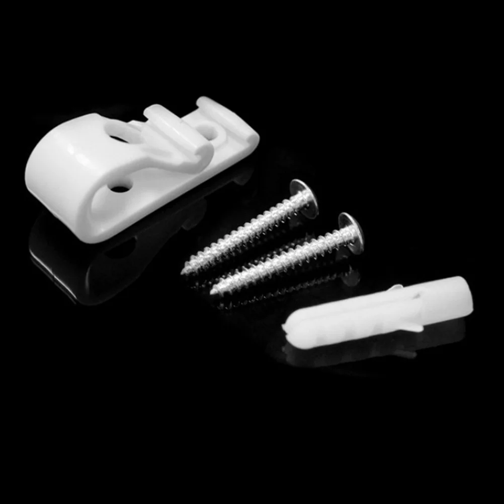 어린이 및 애완동물용 블라인드 코드 안전 클립 장치 2세트 - 투명 플라스틱 어린이 보호 커튼 체인 가이드 홀더 P-클립 롤러 수직형