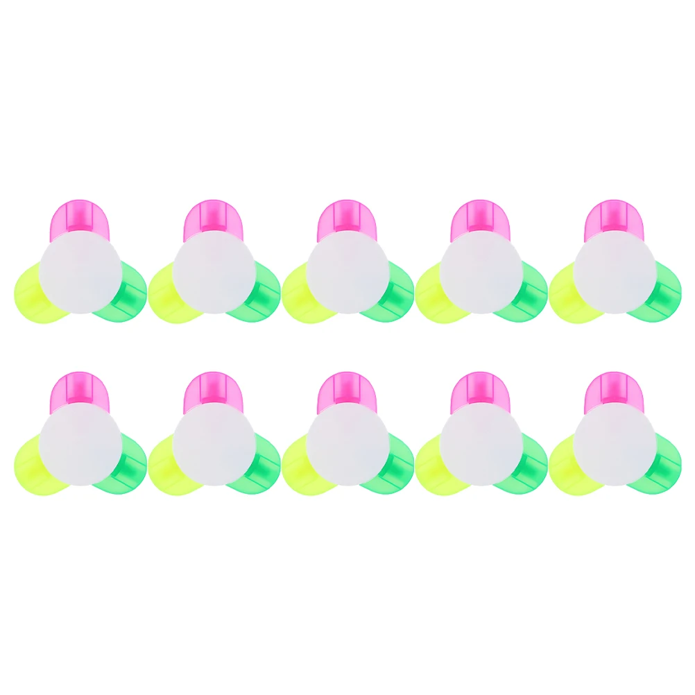 

10 Pcs Highlighter Brush Liquid Markers Creative Multifunction Bright Highlighters Fluorescent Pen Unique Student Use