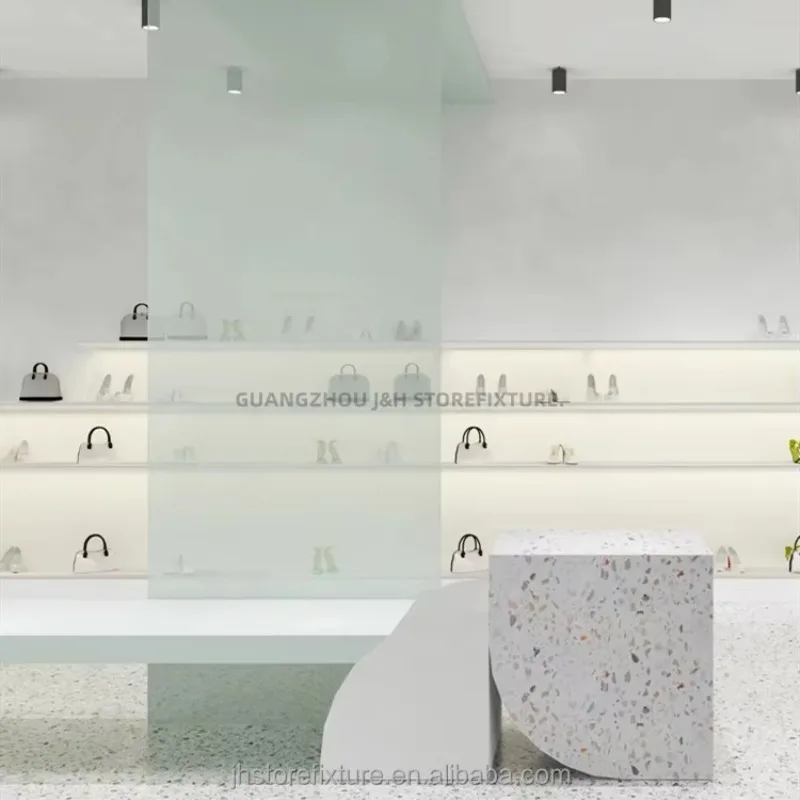 High Quality Shoes Display Stand Store Design Wall Mounted Display Shelves for Shoes Professional Customize