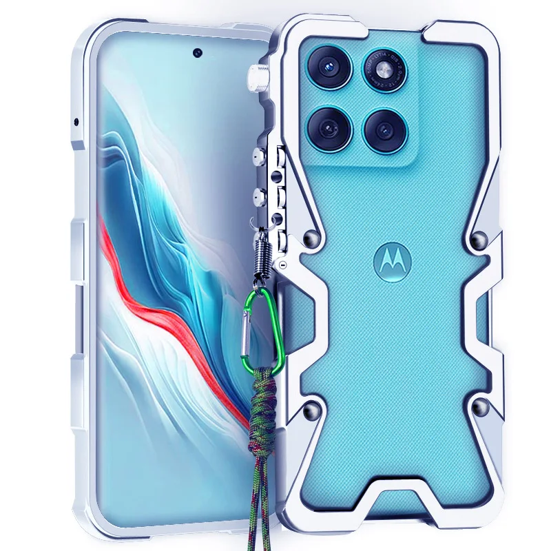 

Aluminum Metal Armor Bumper Cooling bracket Case For Motorola edge X50 ultra Y70 G86 G85 G56 Power Edge 60 Pro 60s 50 pro Cover