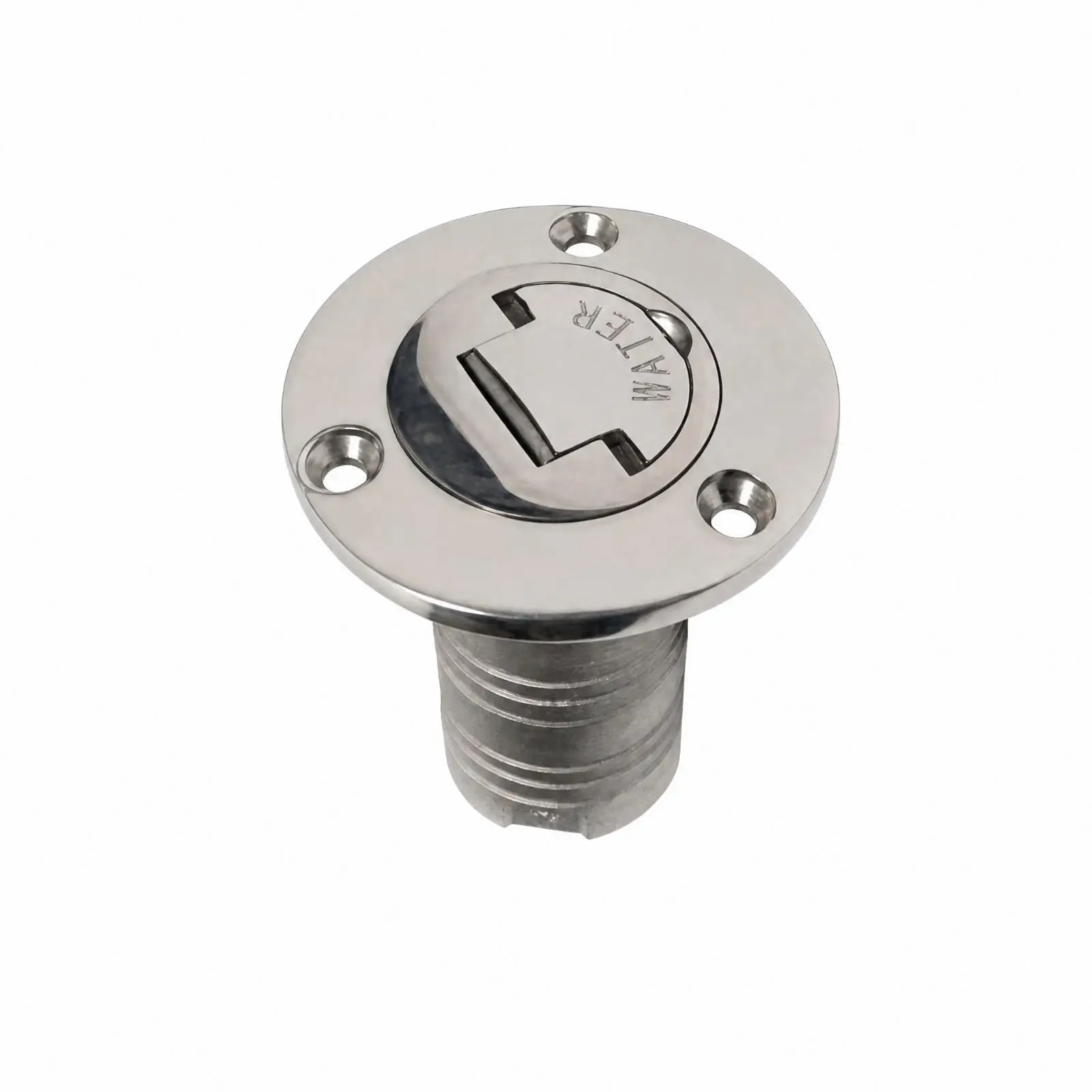Deck Mount Marine Fuel Tank Cap 316 SS Hinged Lid for Boat RV Trailer Fueling Port