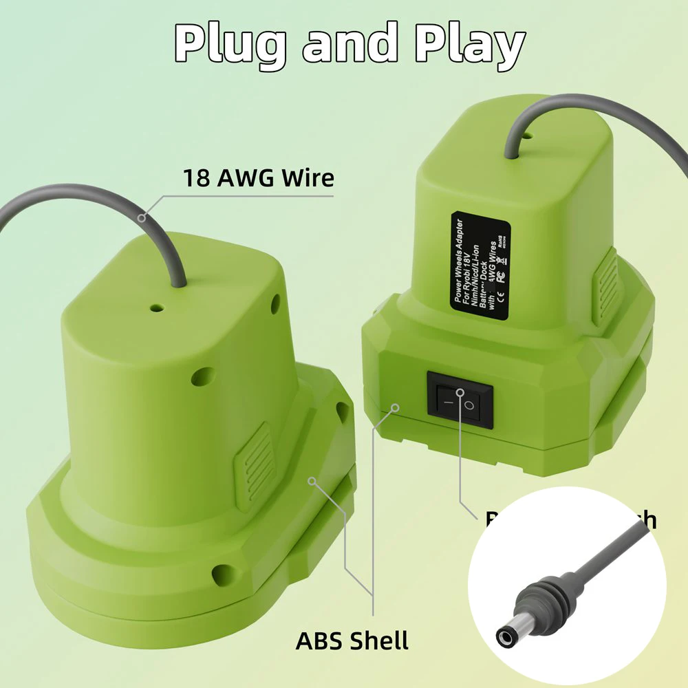 

Преобразователь кабеля питания для Starlink Mini, адаптер для батареи Ryobi 18 В с водонепроницаемой вилкой, электроинструменты постоянного тока Plug & Play