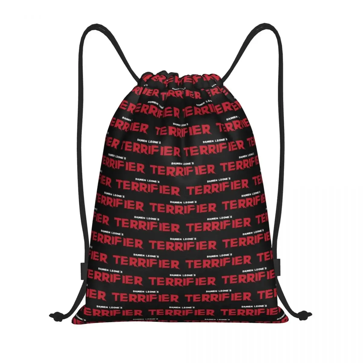 Custom T-Terrifiers Drawstring Bag for Training Yoga Backpacks Men Women Horror Movie Sports Gym Sackpack