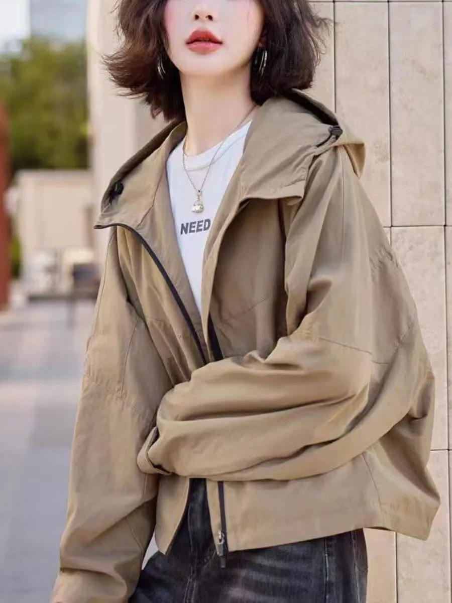 conjunto-de-dos-piezas-de-ropa-de-hogar-de-alta-gama-chaqueta-corta-caqui-para-mujer-top-casual-con-capucha-estilo-murcielago-ropa-de-otono