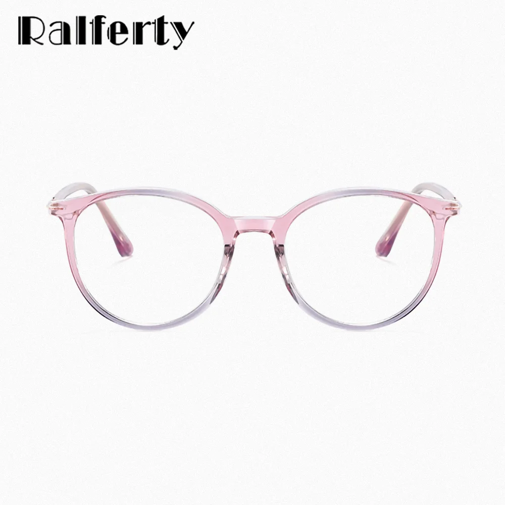 TR90 Women's Glasses Frames Female Round Eyeglass Frame for Women Prescription Medical Degree Spectacle Frame Anti Blue Light