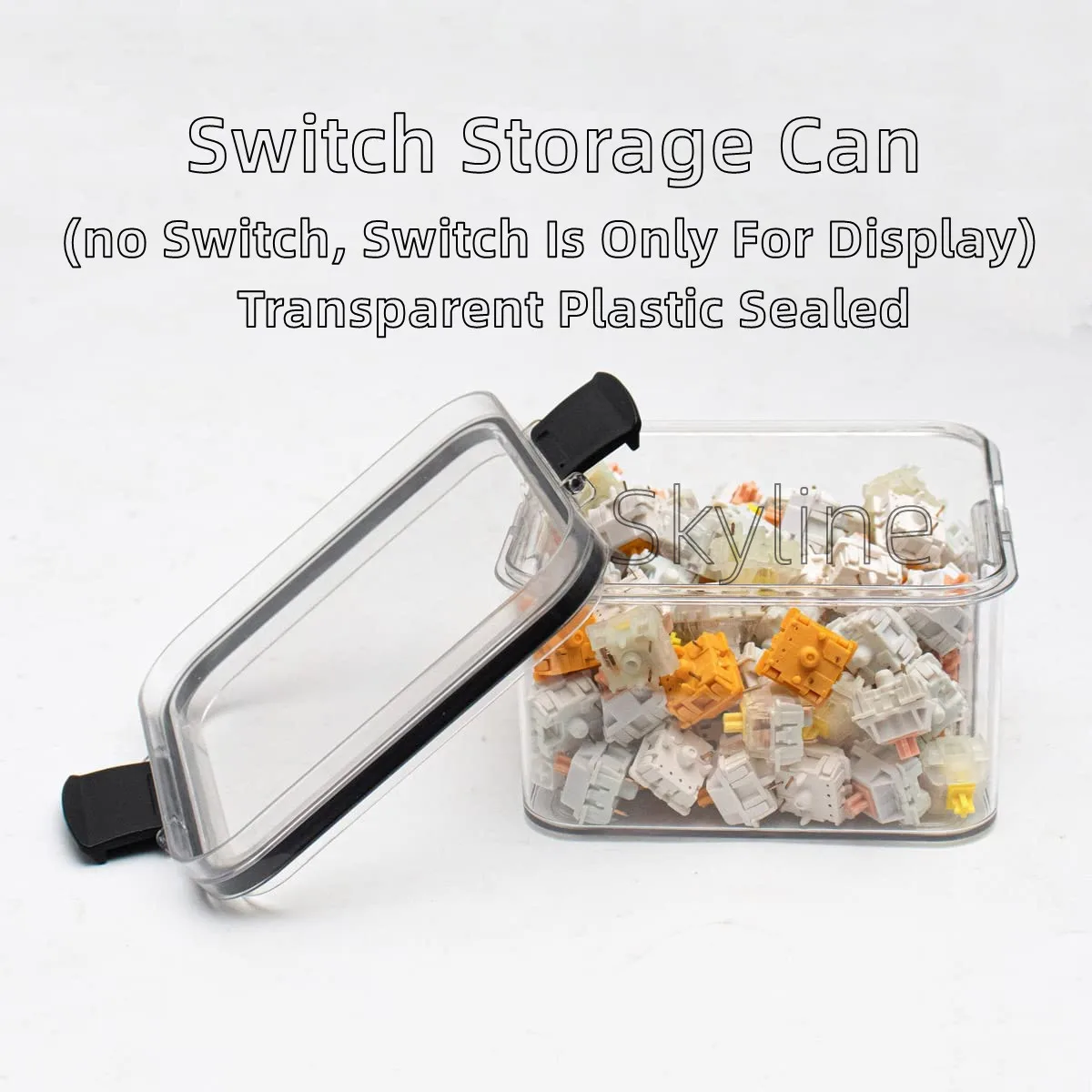 

【In Stock】Switch Storage Can Mechanical Keyboard Keycap Switches Storage Box Transparent Plastic Sealed