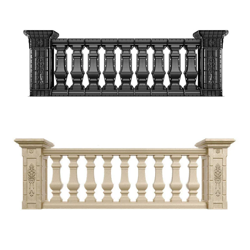 

Roman Column Mold Balcony Fence Mold European Building with Exterior Wall Villa Garden Privacy Fence Cement Cast-in-place Mold L