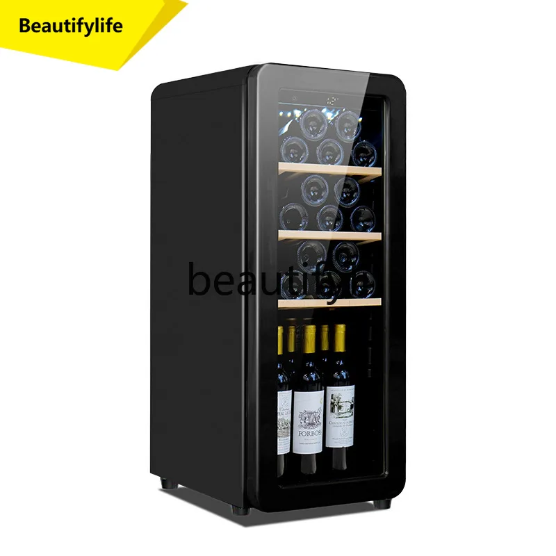 

A61 Red Wine Constant Temperature Wine Cabinet for Home Use, Compressor Small Wine Cabinet, Mini Frost-Free Air-Cooled