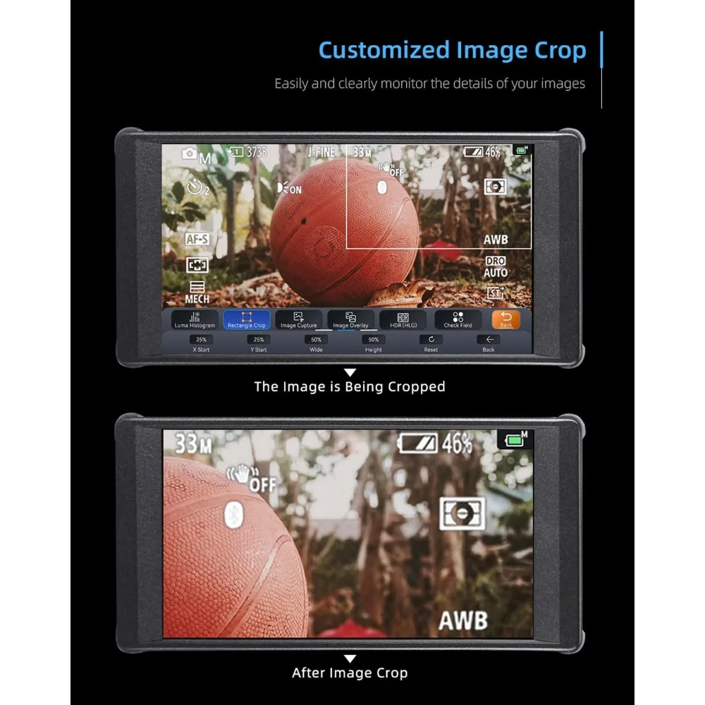 أثاث الحدائق PT6 كاميرا مراقبة ميدانية 5.2 "600nit شاشة تعمل باللمس شاشة كاميرا عمودية اطلاق النار تمتد ثلاثية الأبعاد