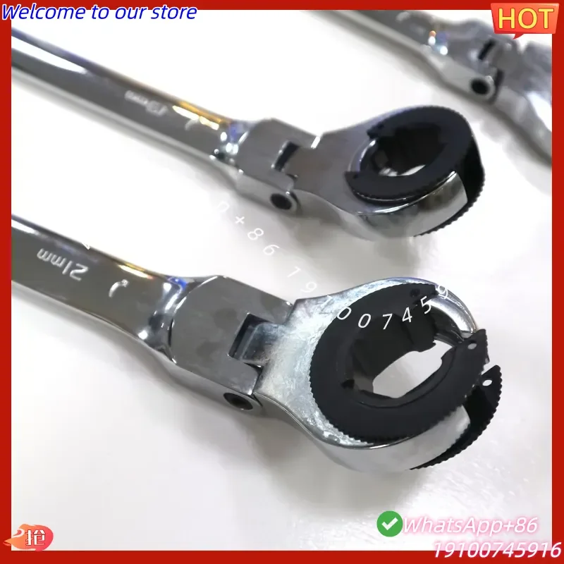 CE Certificate 18PCS Oil Pile Wrench Adjustable Ratchet Wrench in EVA Foam Tray for Auto Repair Tool Cabinet Flexible Storage