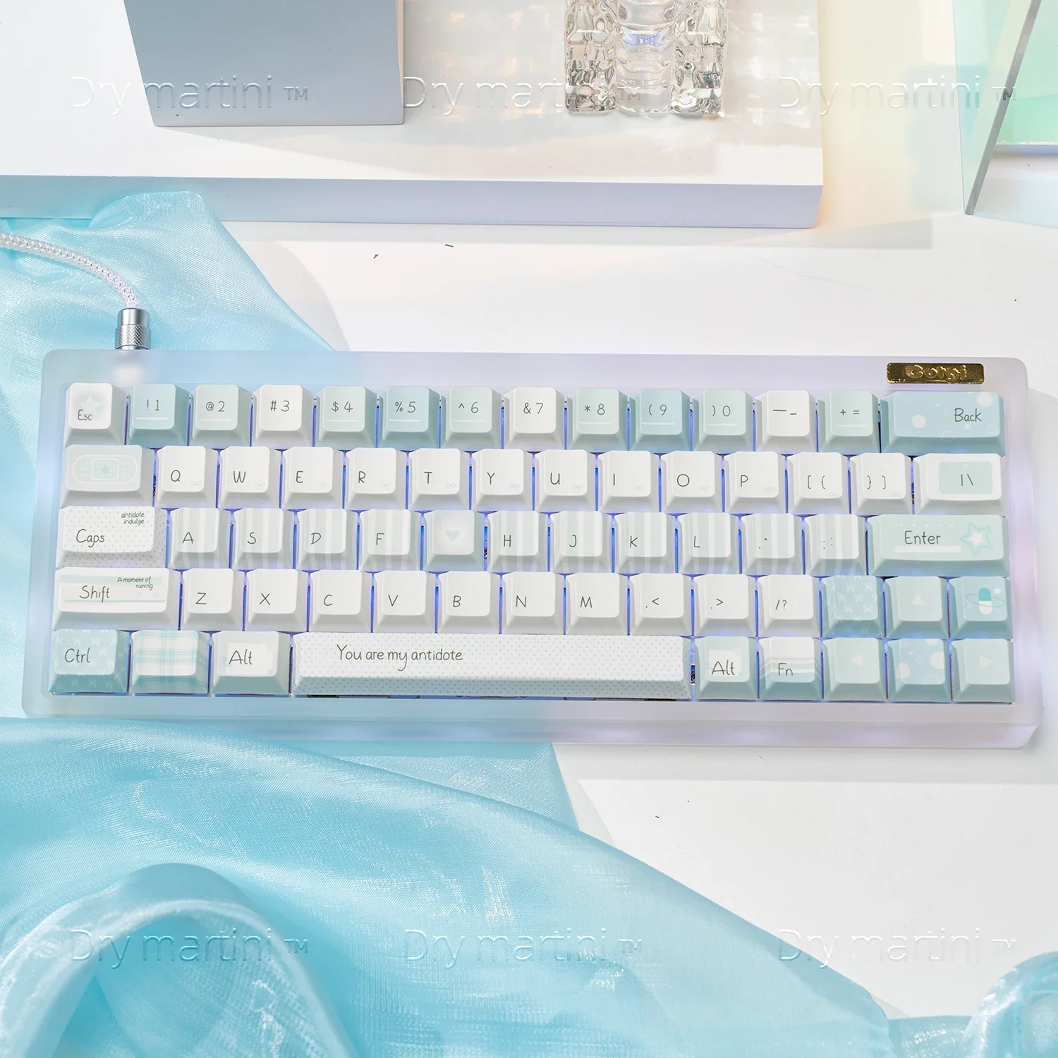 

Antidote keycap Original five-sided sublimation MO simple mechanical keyboard cap 61 68 75 87 100 108, etc